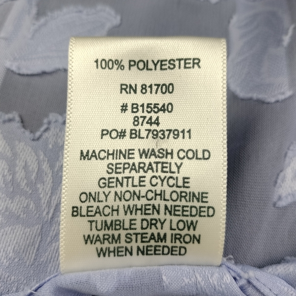 Elizabeth Williams Rose Pattern Sheer Open Front Lightweight Duster Sz. M - Picture 7 of 7